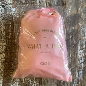 Odeme Set of 2 Silicone Wine Glasses FabFitFun NEW